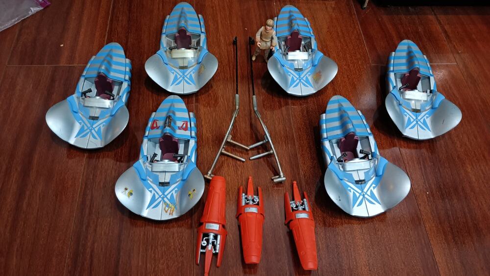 Star Wars Anakin Skywalker's Pod Racer Episode 1 1998 Bundle Lot Extras